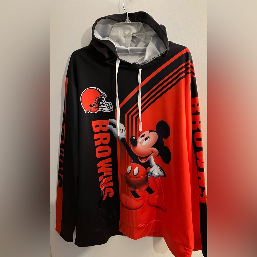 Mickey Mouse Browns Hoodie